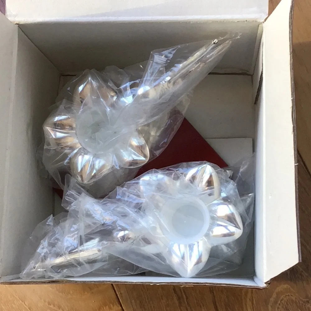 Gorham Hummingbird Candlesticks Holders Silverplated Pair Set Heritage Italy